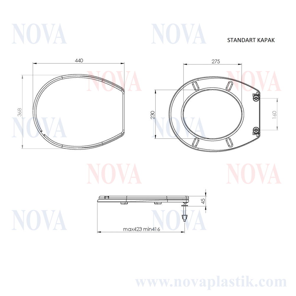 Capac WC cu desen (romanita) 2012