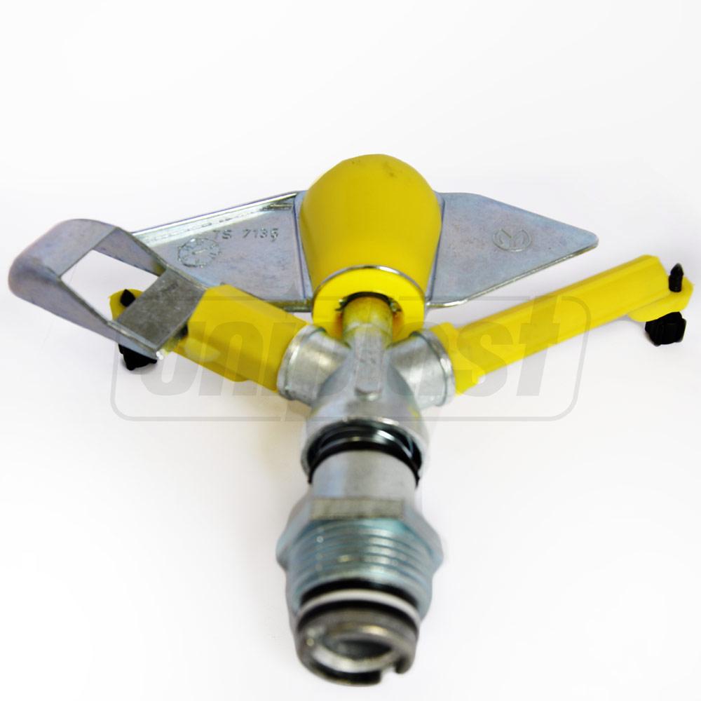 Спринклер A/2 D. 1" П круговой нерегулируемый металлический (360º) 10x18 м, 1.5-3 bar, 2.5 м³/ч (желтый) 3410 ATIGLAN