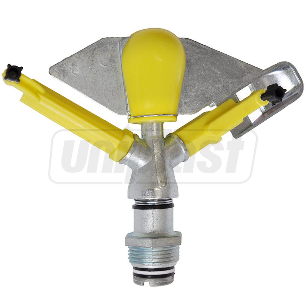 Спринклер A/2 D. 1" П круговой нерегулируемый металлический (360º) 10x18 м, 1.5-3 bar, 2.5 м³/ч (желтый) 3410 ATIGLAN