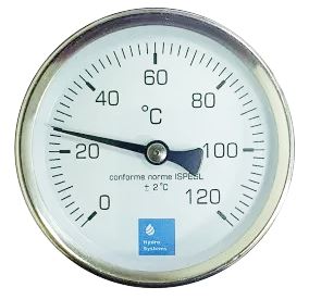 Термометр радиальный D. 1/2" / D. 63 HY