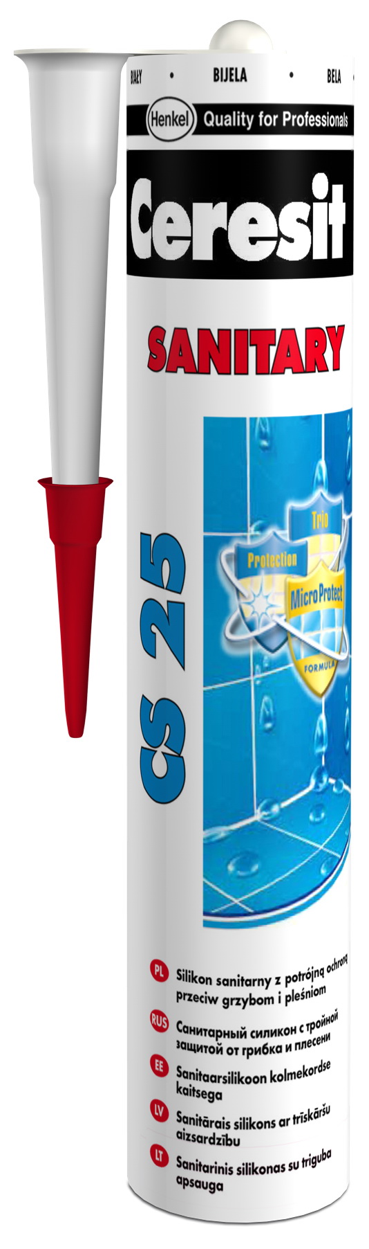 Силикон Санитар прозрачный 280 мл CS25 (95407)  CERESIT