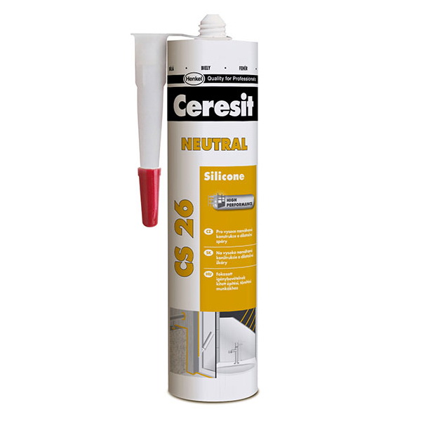 Silicon transparent 300 ml NEUTRAL CS 26 pentru oglinzi, metal, beton  CERESIT