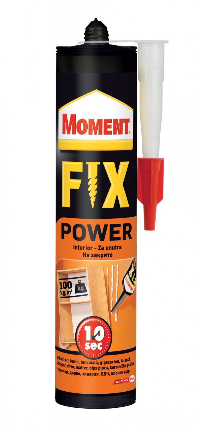 Клей монтажный Профессиональный 385 г белый Extreme Power Fix MOMENT