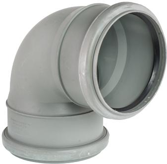 Отвод соединительный ПВХ D.110 / 90°  BTH