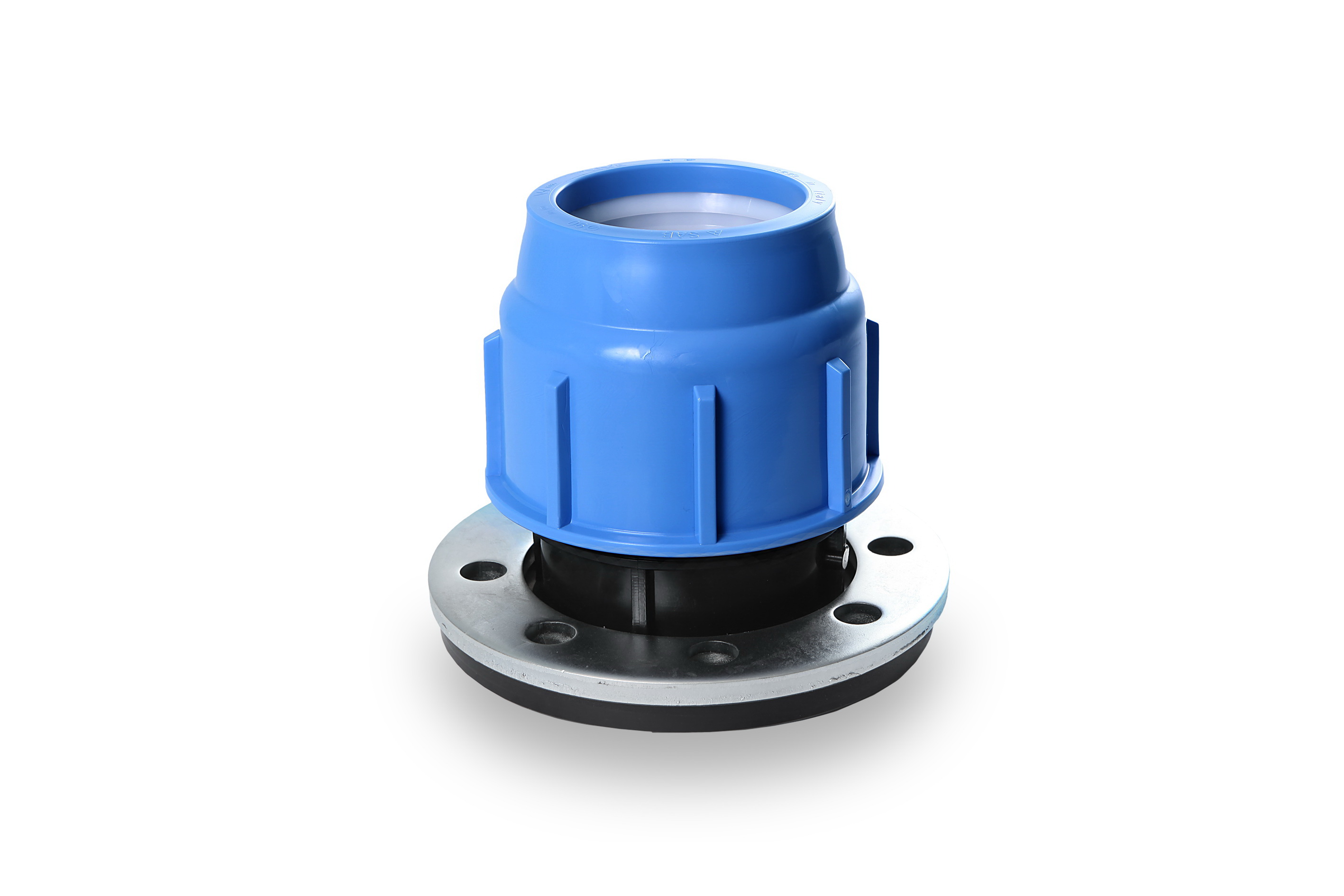 Adaptor compresiune cu flansa D. 63 x 2" / 16 M (flansa 4 gauri)