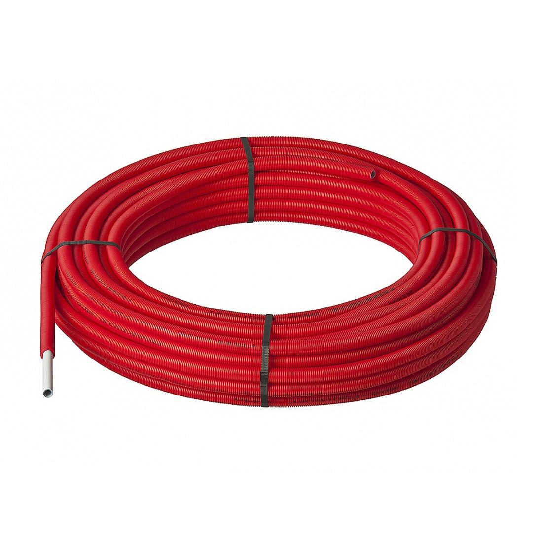 Труба PEXb  HAKAN +GF+ D. 16 с кислородным барьером + изоляция красная (теплый пол) L=100 м