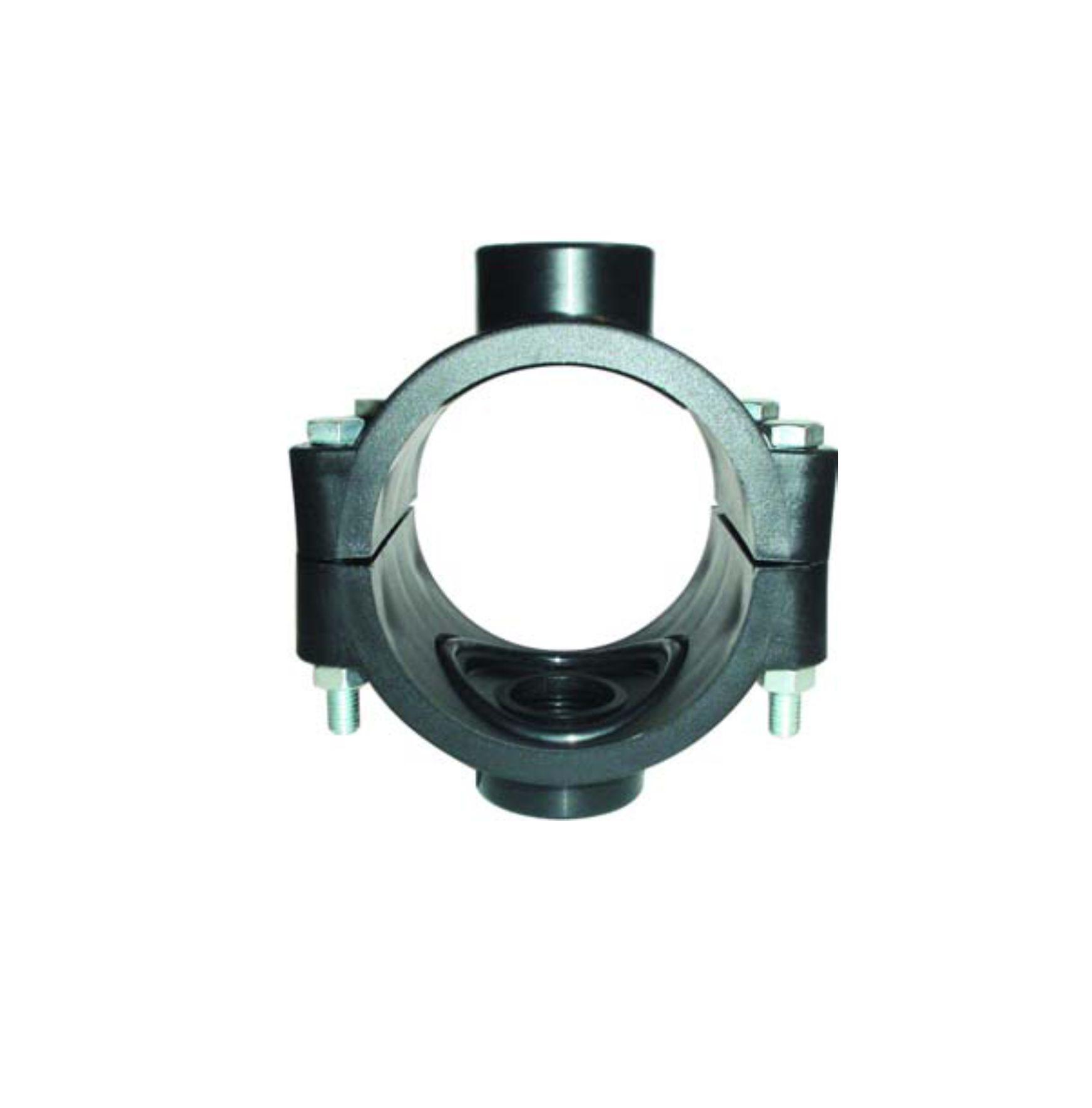 Двойной хомут D. 90 x 1.1/4" x 1.1/4" / 10 A с 4 болтами  SAB