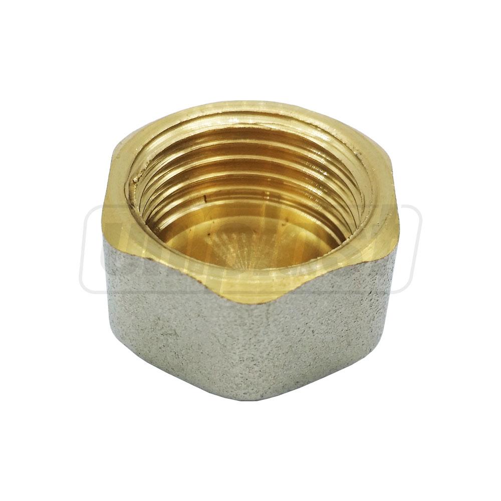 Заглушка-крышка D.  3/4" М бронзовая