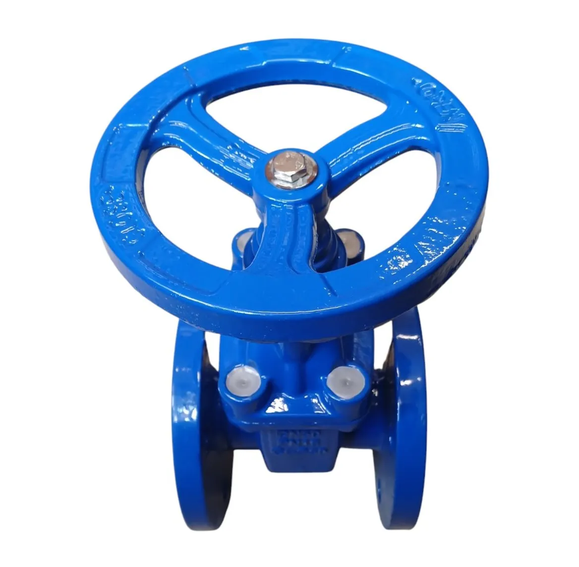 Задвижка чугунная D. 50 PN16 обрезиненный клин DIN3352-F4 (L=150 мм) (4 отверстия)  UNV