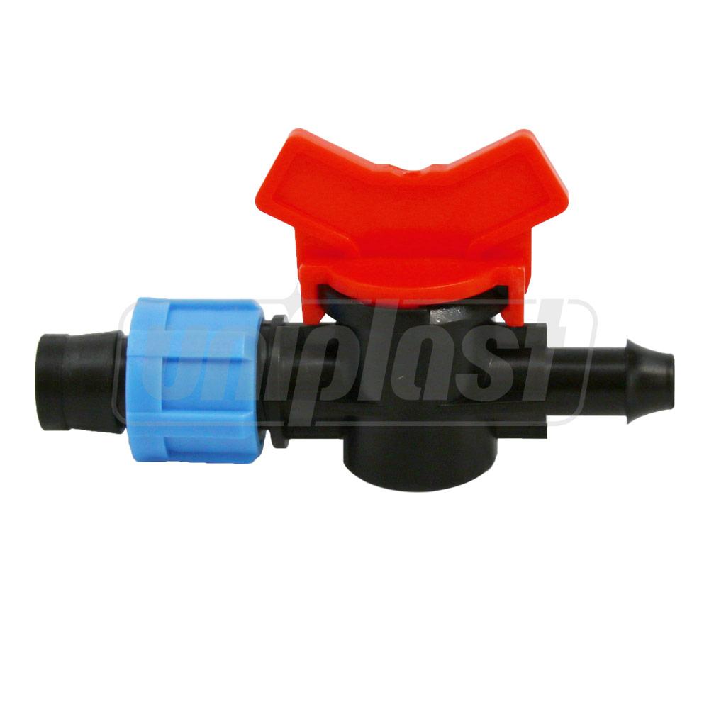 Кран цилиндрический PE + лента D. 17 (с резинкой (T))  UNITAPE