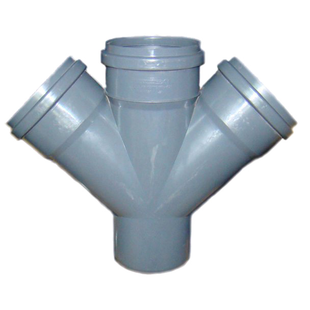 Ramificatie dubla PP D. 50 x 50 / 45° E