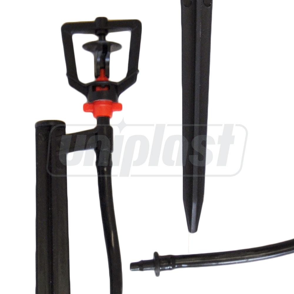 Microaspersor 1-2 bar, 90-115 LPH, R=3.9-4.3 m  UNITAPE