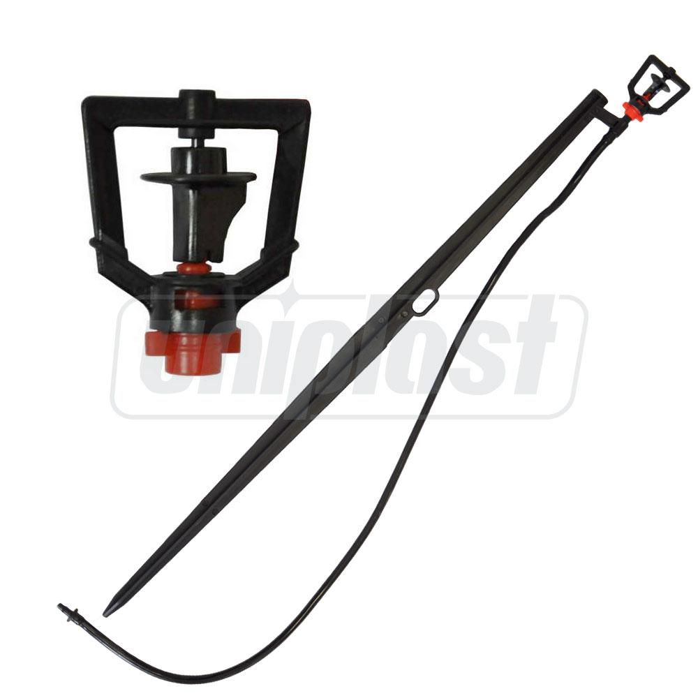 Microaspersor 1-2 bar, 90-115 LPH, R=3.9-4.3 m  UNITAPE