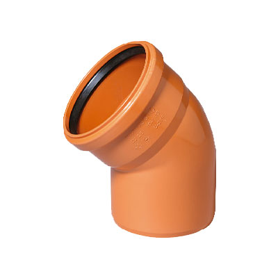 Отвод ПП D.110 / 45° (оранжевый)
