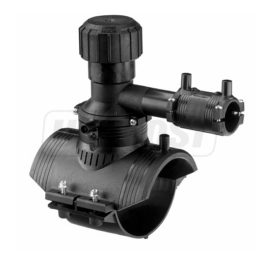 Седловой тройник e/f D.160 x 40 - KIT Duo-Bloc PE100 SDR11  +GF+