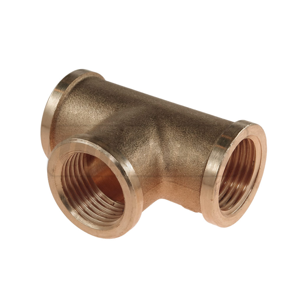 Тройник D. 1/2" М бронзовый