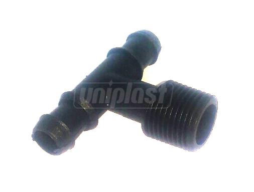 Тройник трубка + трубка D. 16x1/2" Папа  UNITAPE