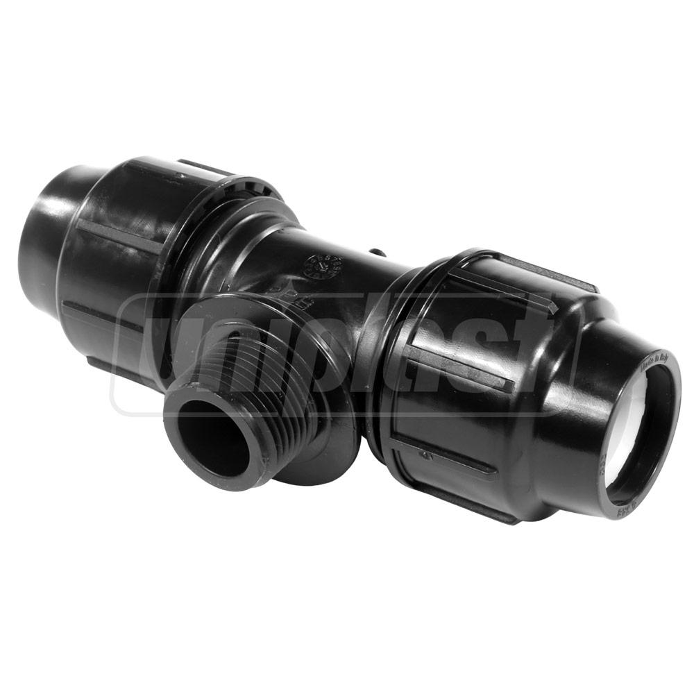 Тройник зажимной D. 25 x 1/2" x 25 Папа / 10 A SAB