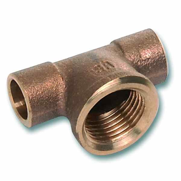 Тройник переходной D. 1" x 1/2" M бронзовый HS