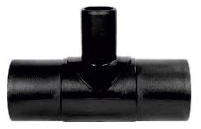 Teu cu trecere D.180 x 125/90° PE100 SDR17 PEHD/PN10