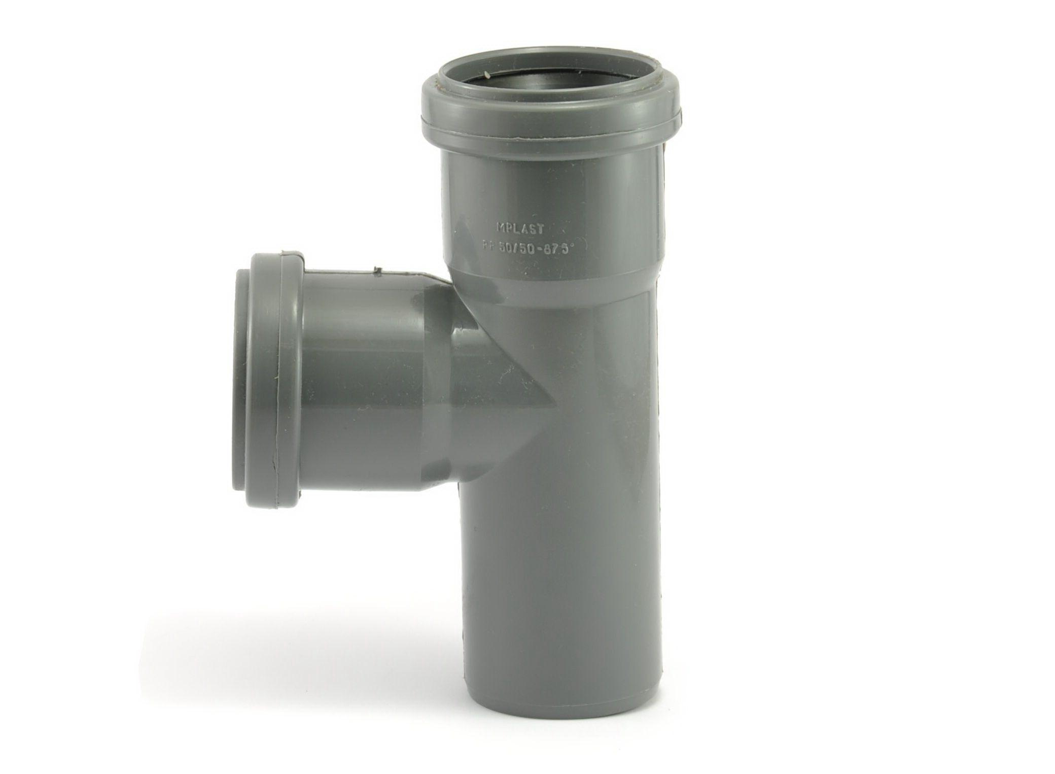 Ramificatie PP D. 40 x 40 / 90° (gri) TP/PS