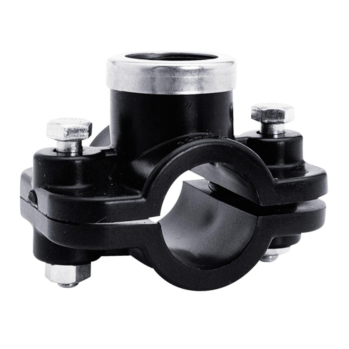 Piesa bransare teava PEHD D. 32 x 1/2" / 16 A cu 2 suruburi, cu inel SAB