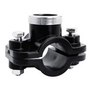 Piesa bransare teava PEHD D. 40 x 1" / 16 A cu 2 suruburi, cu inel SAB