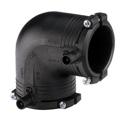 Cot e/f 90° D. 63 PE100 SDR11 PN16