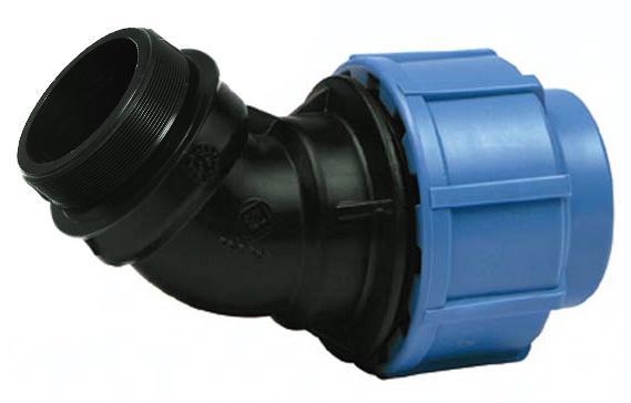 Cot compresiune D. 50 x 1.1/2" x 45° FE / 16 A SAB