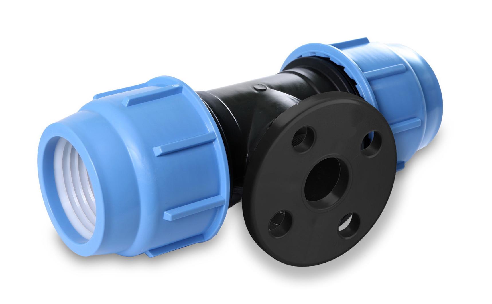 Фланцевый тройник зажимной D.110 x 4" x 110 / 16 PLASTICA ALFA