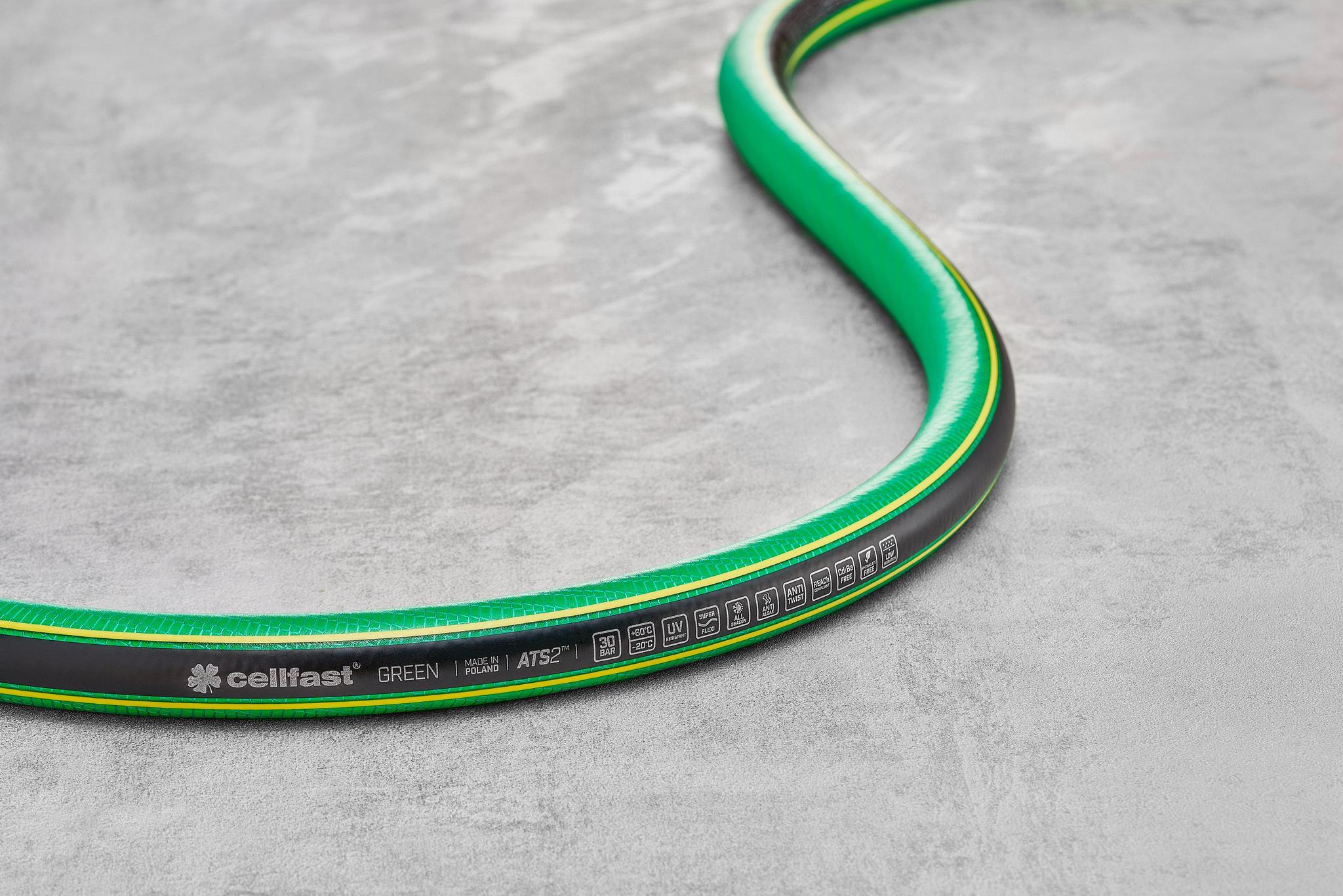 Furtun de gradina GREEN ATS2™ D. 5/8" (15-18 mm) 30 bar (5 straturi) 15-110  CELLFAST L=25 m