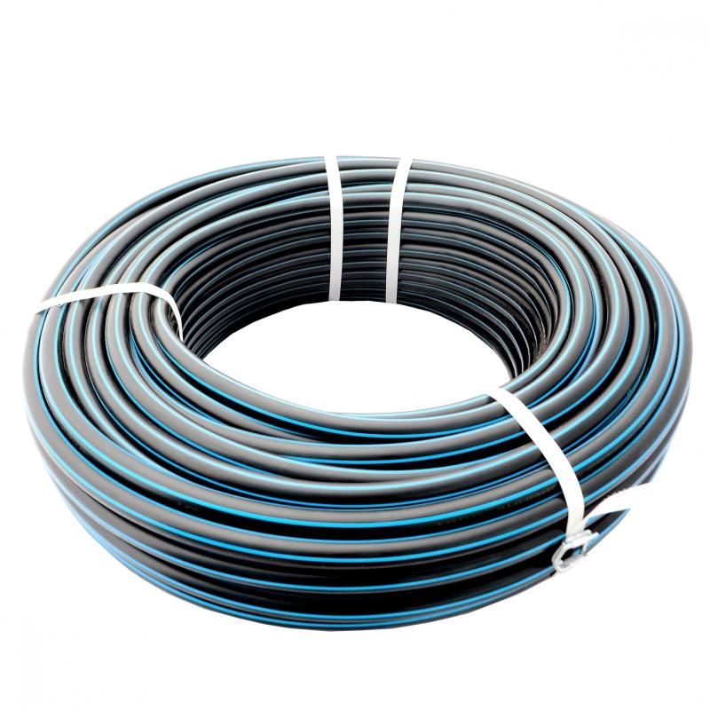 Труба ПЭ D. 40 x 2.0 PN6 HDPE_line (100 м) (синяя полоса)