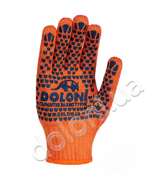 Перчатки оранжевые ПВХ/584 2 стороны