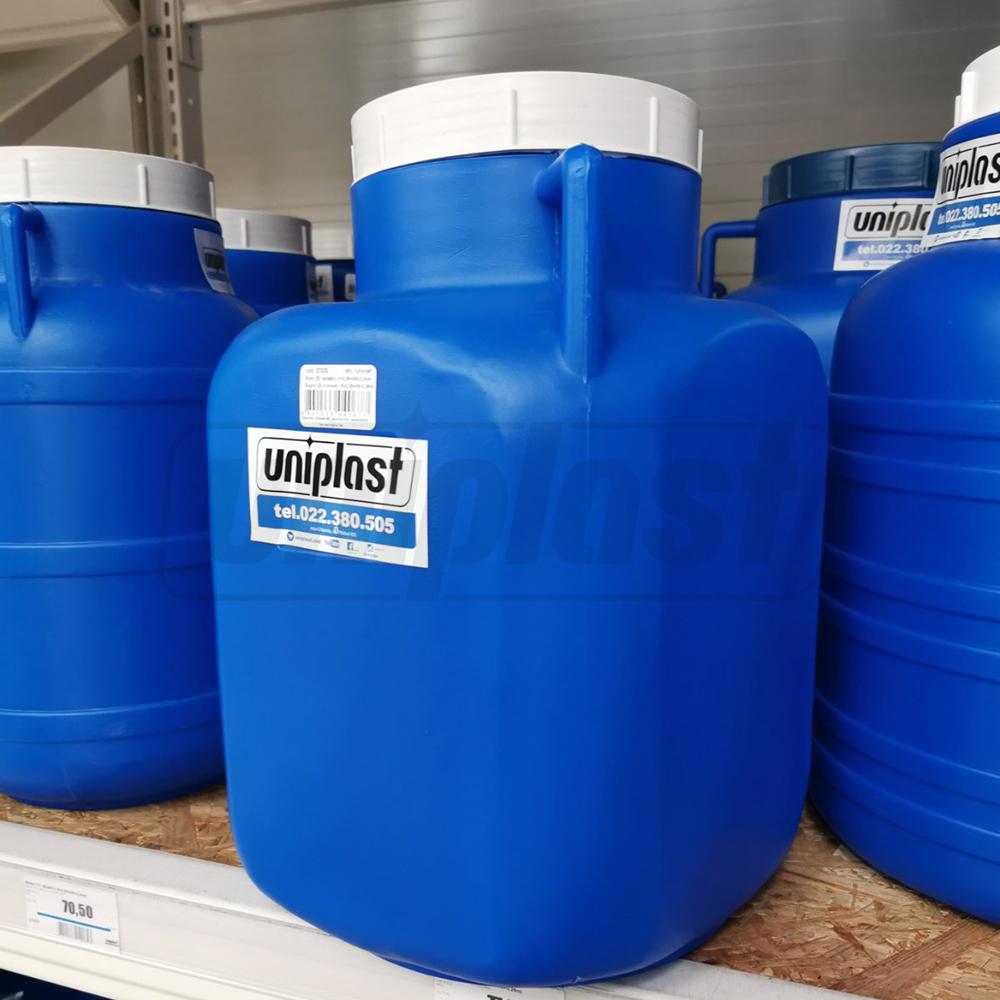 Bidon plastic cu capac  10 L (albastru) H=0.30 m/W=0.23 m