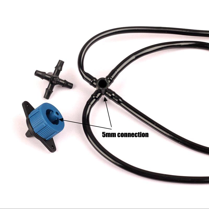 Капельница D.4  1/4" 8 LPH, 0.8-3.2 bar (синий+черный)  UNITAPE