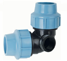 Угольник зажимной с боковым выходом D. 25 x 25 x 1/2" Мама / 6 K 95862