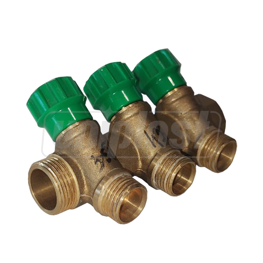 Distribuitor D.  3/4" FI/FE x 16 PEX 3 cai (robinet bila) HS