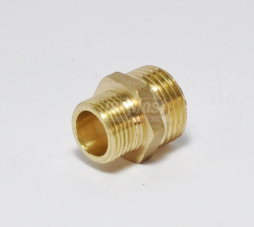 Ниппель переходной D. 1/2" x 3/8" бронзовый HS