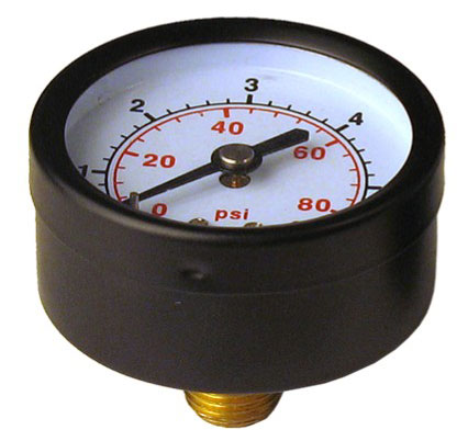 Manometru 10 bar D. 1/4" FE radial D. 50 plastic/metal