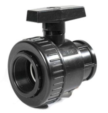 Кран шаровый ПВХ D. 2" М/М / 10 A SAB