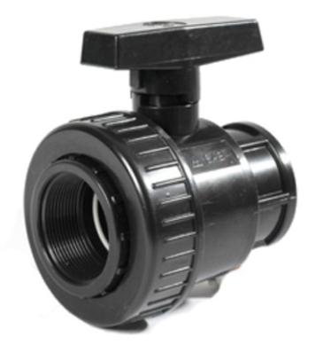 Кран шаровый ПВХ D. 2.1/2" М/М / 10 A SAB