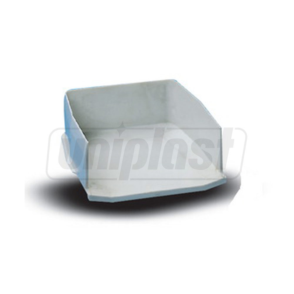 Заглушка желоба ПВХ D.150 (белая)  EGEPLAST