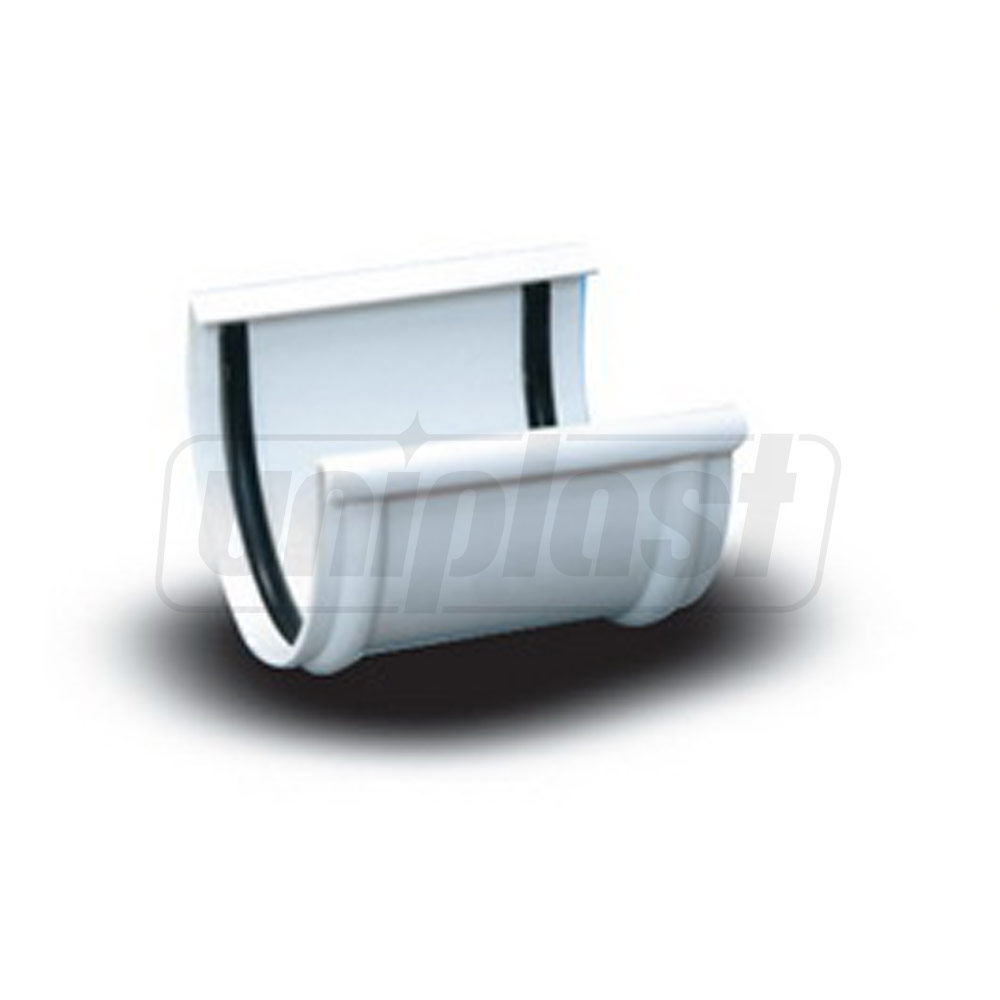 Соединение желоба ПВХ D.150 (белое)  EGEPLAST