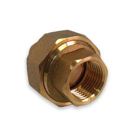 Гайка накидная D.  1/2" М/М бронзовая