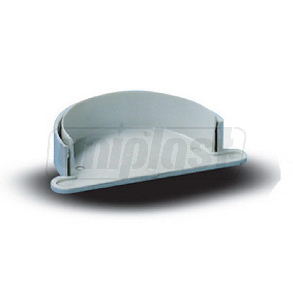 Capac jgheab PVC D.100 (alb)  EGEPLAST