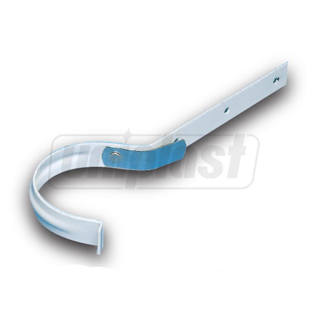 Suport metal pentru jgheab PVC D.100 (alb)  EGEPLAST