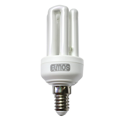 Лампочка энергосберегающая 3U 11W E14 6500K MW  ELMOS