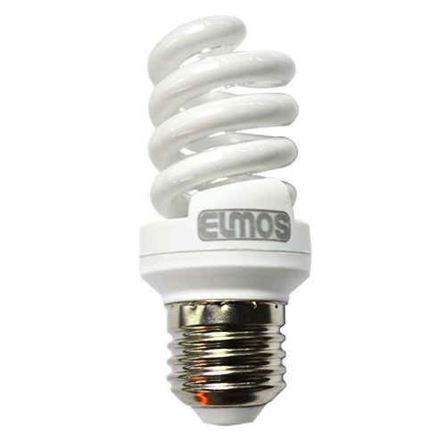 Лампочка энергосберегающая спираль 15W E27 6500K MW  ELMOS