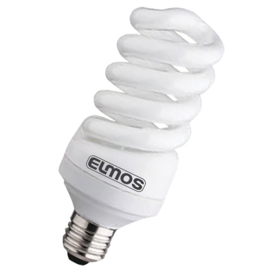 Лампочка энергосберегающая спираль полная 35W E27 6500K MW  ELMOS