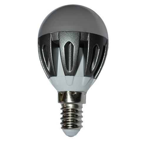 Лампочка светодиодная G45 Al 4.5W E14 4000K  ELMOS